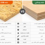 تفاوت تخته چندلایی و OSB